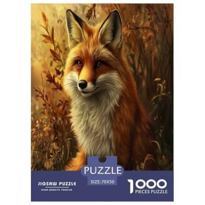 Fox Puzzle 1000-teilige Schwer Puzzle Spielzeug Lernspiel Impossible Herausforderungsspielzeug Für Erwachsene Und Kinder Ab 12 Jahren 70x50cm/1000pcs von ChengzeTCo